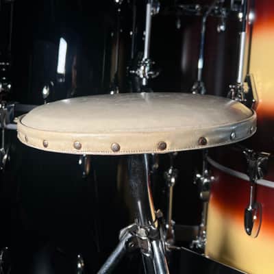 Vintage 60's Slingerland Round Drum Throne w/ White Top imagen 3