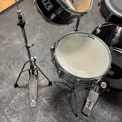 Vintage 1970's Rogers 7-Piece Drum Set, Black w/ Dyna-Sonic Custom Build Roger's Snare & Hardware image 7