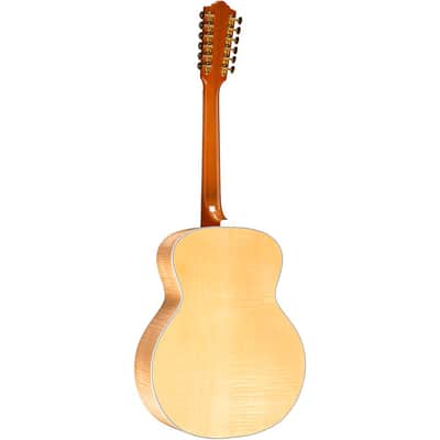 Guild F-512E Maple Jumbo 12-String Acoustic-Electric Guitar Regular Natural image 4