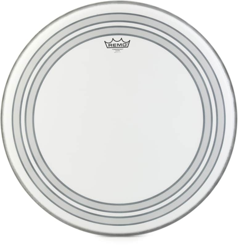 Remo Powersonic Coated Bass Drumhead - 22 inch (2-pack) Bundle image 1