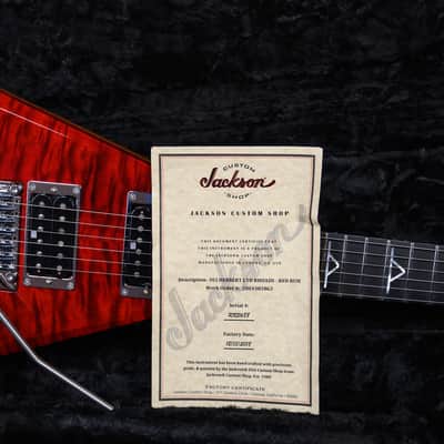 Jackson USA Custom Shop Limited Edition Oli Herbert RR24 Rhoads Quilted Maple Top RedRum 2018 w/OHSC image 11