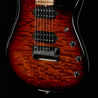 Ernie Ball Music Man JP15 7 string Tiger Eye Quilt Top (610) image 1