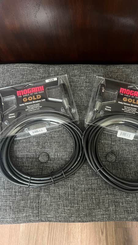 Mogami 2534 Gold Studio Microphone cable XLR Male to XLR Female - 15 foot (2) image 1