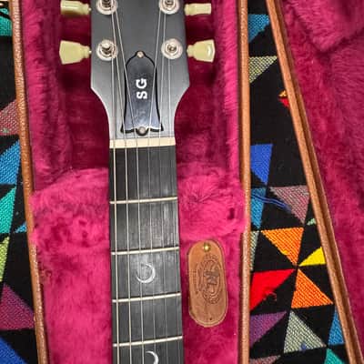 Clean 🧼 Gibson SG Crescent Moon Inlays 2002 Worn Cherry 🍒🍒 image 22
