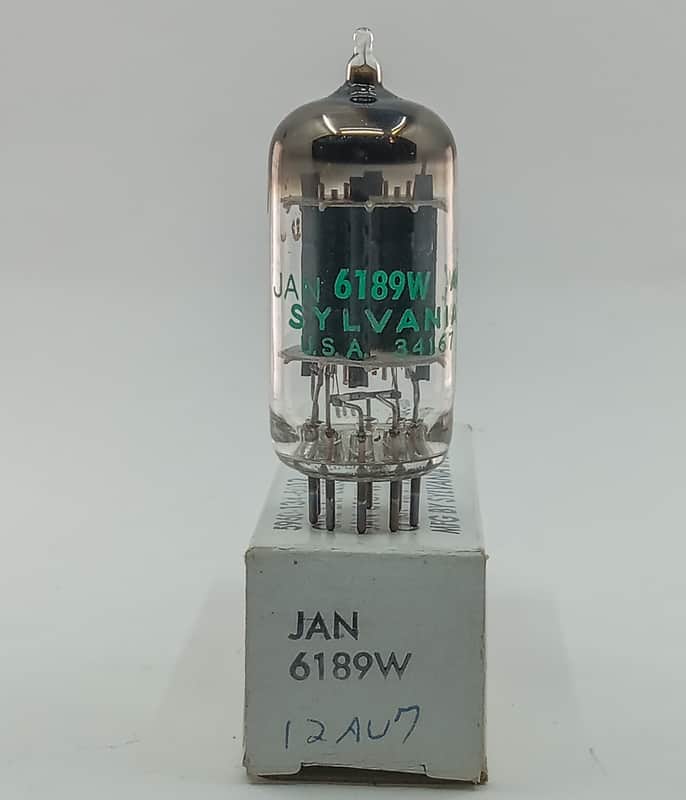 NOS SYLVANIA JAN 6189/12AU7WA/GREY PLATES/MAXI PREAMP TESTED image 1