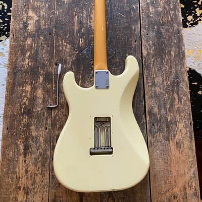 Scarce Early 90's FujiGen Fender Japan 1968 RI Olympic White Stratocaster 1993 MIJ USA Texas Specials image 15