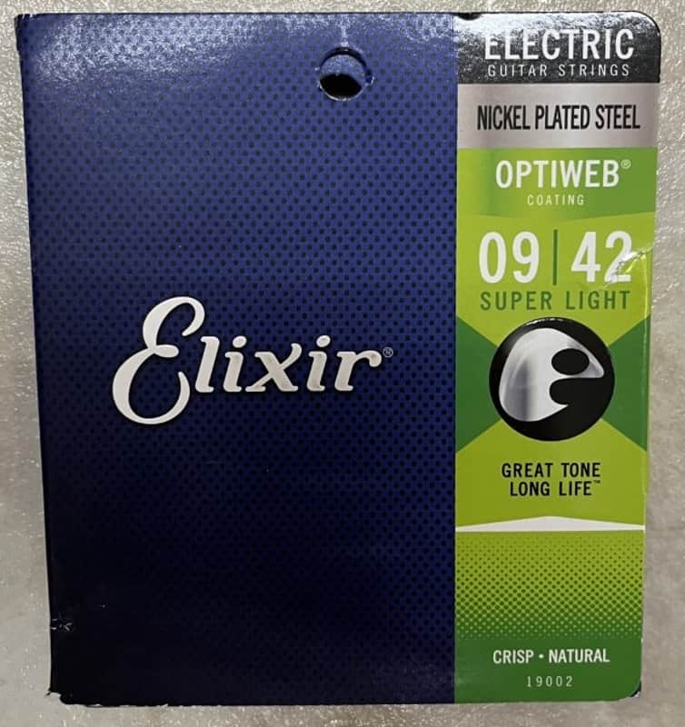 Elixir 19052 Optiweb Nickel Plated Steel Electric Guitar Strings - Light (10-46) 2010s - Standard image 1