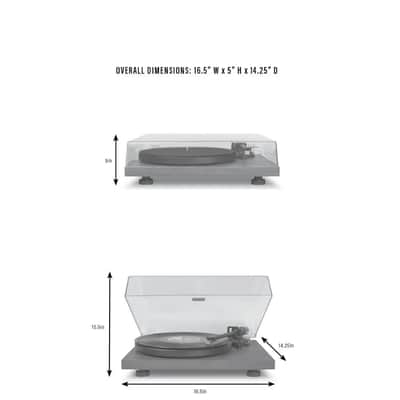 Crosley C6B Belt-Drive Bluetooth Turntable with Adjustable Tone Arm - White-NEW image 7