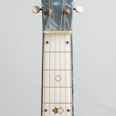 Bronson Singing Electric Lap Steel Electric Guitar, made by Valco (1952), ser. #X-14994, original brown hard shell case. image 5