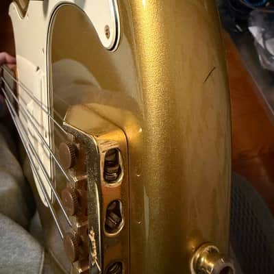 Fender Elite Precision Bass I with Rosewood Fretboard 1983 - 1984 - Aztec Gold image 6
