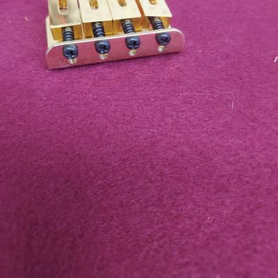 Jerman Four String Electric Mandolin Hard Tail Brass  Bridge image 2