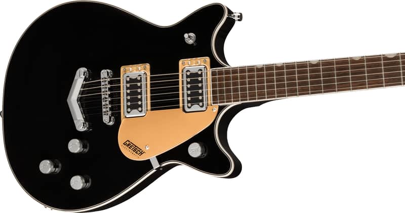 Gretsch G5222 Electromatic Double Jet BT with V-Stoptail Laurel Fingerboard Black image 1