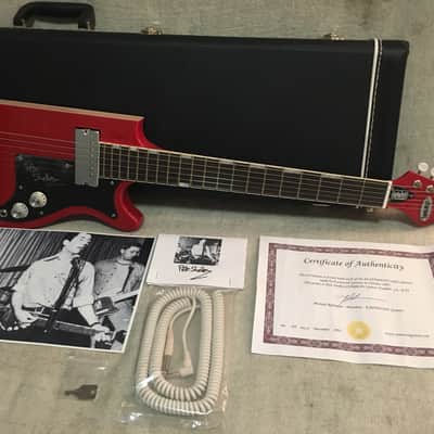 Eastwood Pete Shelley Signature Starway Buzzcocks 2007 Red Only 88 Made #20 image 3
