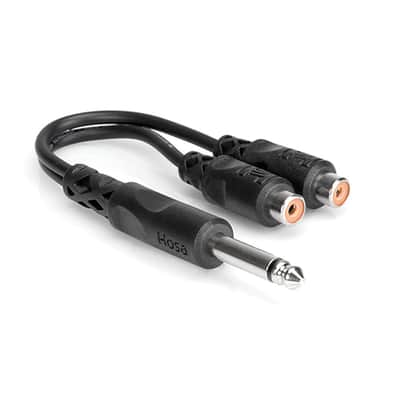 Hosa YPR103 YPR103 1/4" TS to Dual RCA Female - 6"