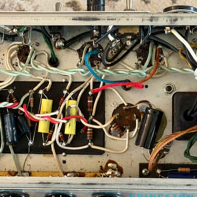 1976 Fender Princeton Reverb Silverface - Allen Amplification Serviced - Original Speaker image 9