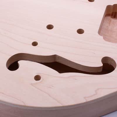 22-Fret Guitar Neck & Body Kit Mahogany Body Maple cap image 4