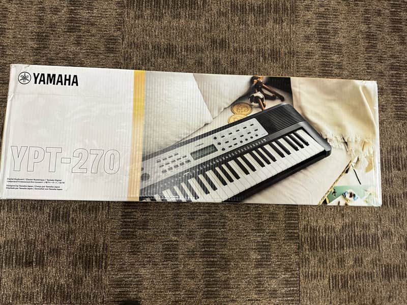 Yamaha YPT-270 Portable Keyboard - Black image 1