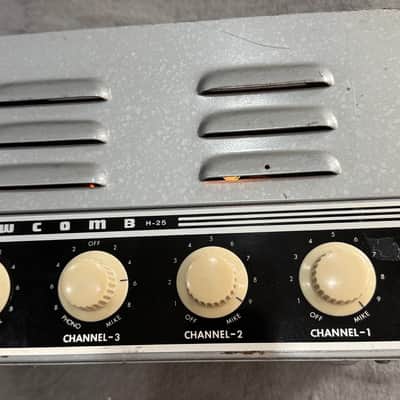 Vintage Newcomb H-25 25-Watt Tube PA Amplifier Head – Hollywood CA USA – 6SF5 Tubes image 3