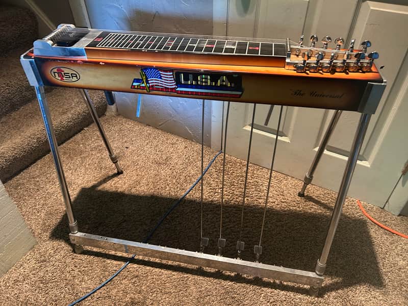 MSA The Universal Pedal Steel Guitar 1970s - Burst - Very Good