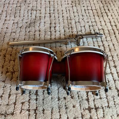 Toca Percussion Synergy Deluxe Bongos - Wine Burst - With Mount image 7
