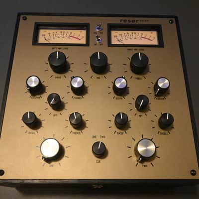 Resor 2525 Rotary DJ Mixer 2024 - Black wood with bronze metal top image 1