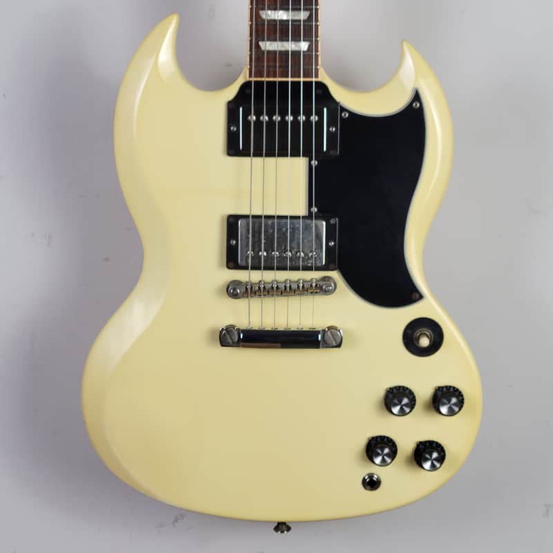 2013 Gibson Les Paul SG '61 Reissue Modified - Aged White With OHSC image 1