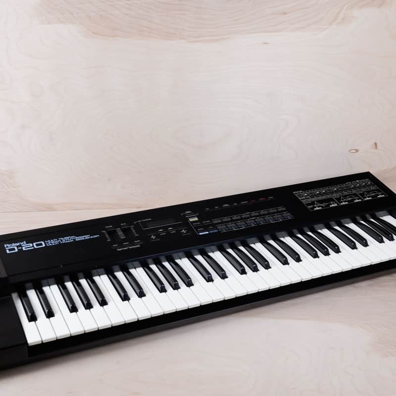 Roland D-20 61-Key Multi-Timbral Linear Synthesizer / Multitrack Sequencer Black 100V 1988 Made in Japan MIJ image 1