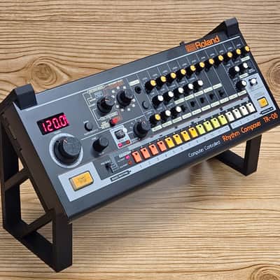 Black Color 45 Degree Angled RISER Stands For Roland Boutique TR-06 TR-08 TR-09 Drum Machine Synthesizers - Made in USA