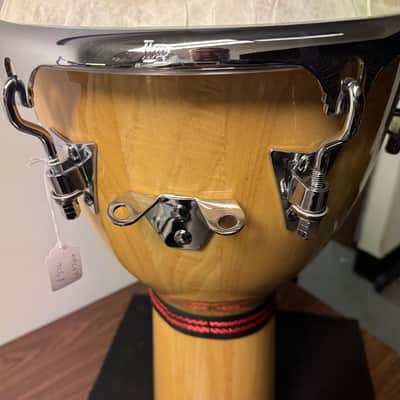 LP LP720X Galaxy 12.5” Djembe - Natural Siam Oak image 4
