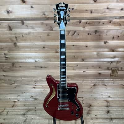 D'Angelico Premier Bedford SH Electric Guitar - Oxblood image 2