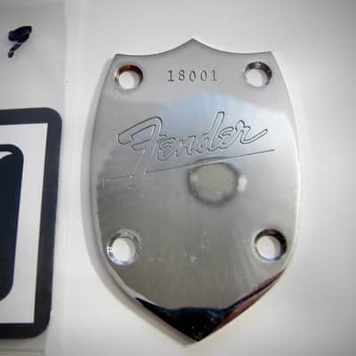 Fender King, Kingman, Shenandoah, Malibu & Other Vintage Acoustics Neck Plate Authentic Vintage Guitar Part Circa-1964-1971-Chrome image 2