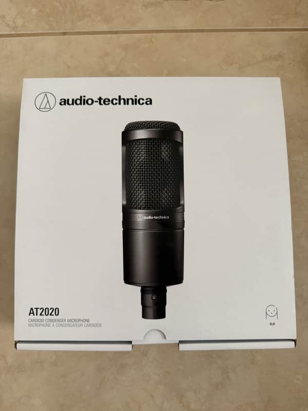 Audio-Technica AT2020 Large Diaphragm Cardioid Condenser Microphone 2010s - Black image 1