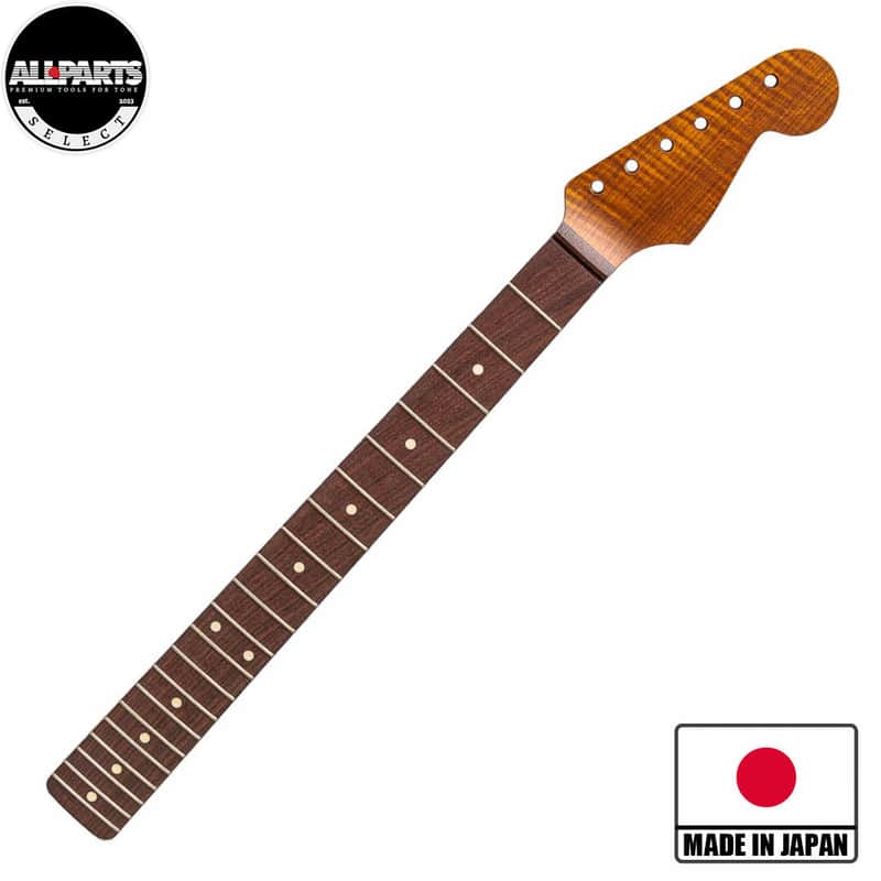 Allparts Select Tribute Series "Pride and Joy" Replacement Strat Neck AAA+ Roasted Flame Maple - Licensed by Fender