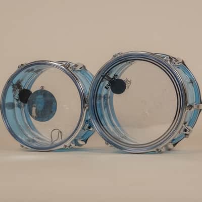 1970s Ludwig Vistalite Tivoli Pattern A 'Big Beat' in Blue/Blue/Blue - 14x22, 16x16, 9x13, 8x12, 5x14sn image 25