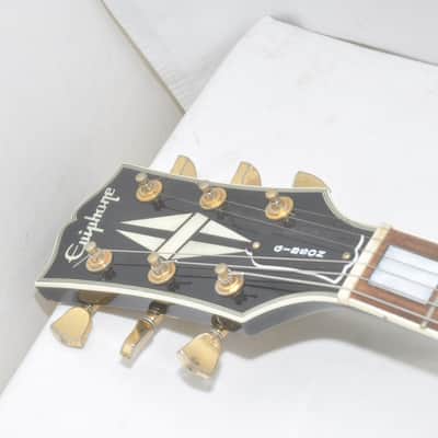 Epiphone Japan Les Paul Custom Black Electric Guitar Ref No 6789 image 9