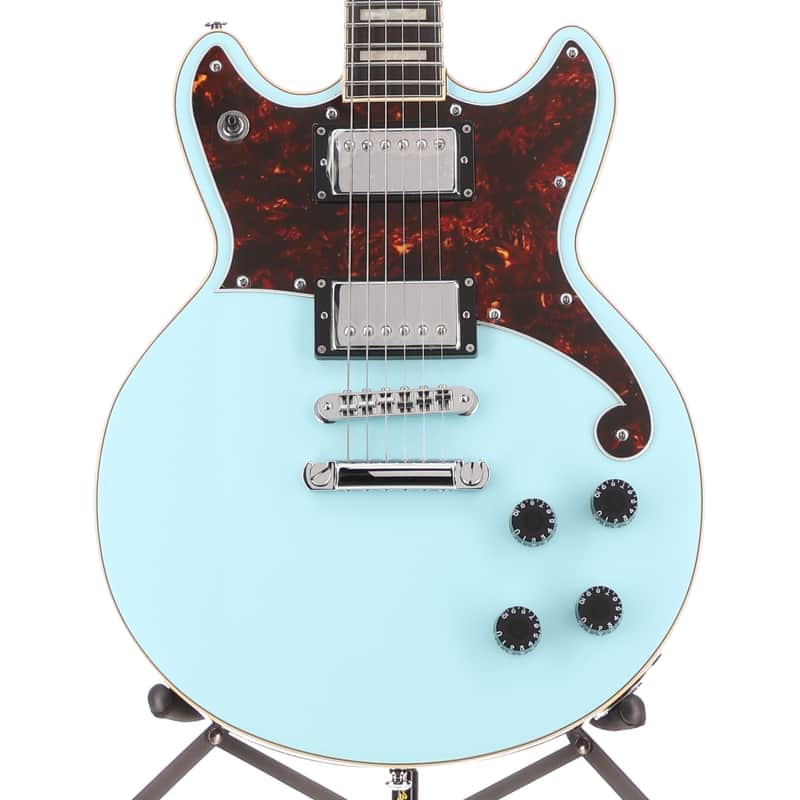 D'angelico Premier Brighton - Sky Blue, Professional Setup (Y11) (23390) image 1