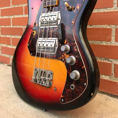 Teisco/Silvertone/Sakai "Tacoma" Electric Bass 57H01490L 1970-1971 Sunburst *FREE SHIPPING* image 16