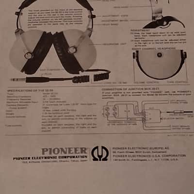 Pioneer SE-50 Headphones 1969 -MINT! image 17