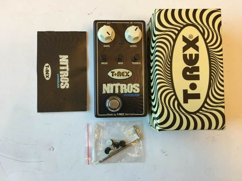 T-Rex Engineering Nitros Hyper Gain Metal Distortion Guitar Effect Pedal + Box image 1