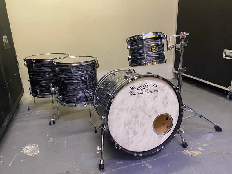 SJC Custom Black Oyster - 12x8 / 16x16 / 18x16/ 22x18 image 1