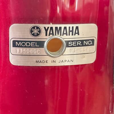 Vintage Yamaha 5000 series 8" and 10" Rack Tom Drum Set w/ Stand Metallic Red image 3