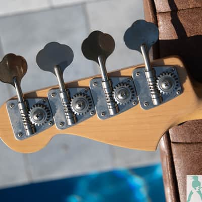 2005 Fender JB75-90 1975 Jazz Bass Reissue - Vintage Natural - Ash Body - Crafted In Japan - Pro Set Up w Perfect Frets/Action/Intonation! image 5