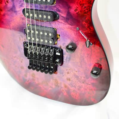 2024 Ibanez RG470PB Electric Guitar, Red Eclipse Burst image 4
