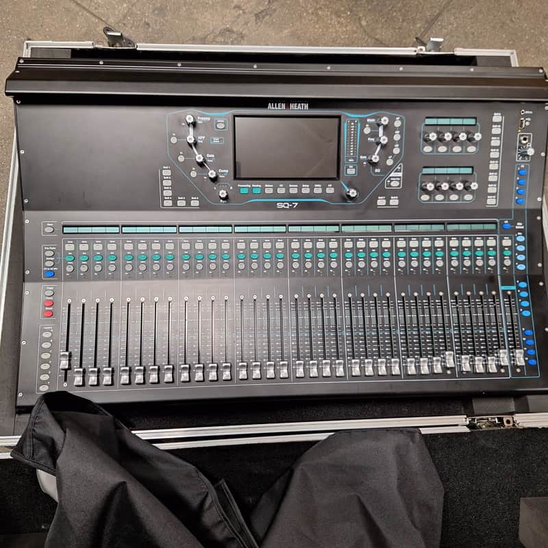 Allen & Heath SQ-7 48-channel Digital Mixer 2018 - Present - Black with DEEP plugins and road case! image 1