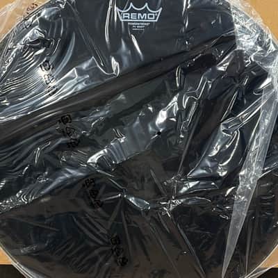 Three (3) Remo Powerstroke P3 Ebony Bass Drum Heads 20" Ebony image 1