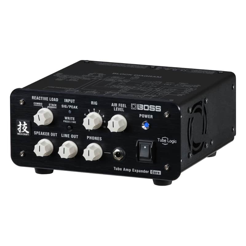 BOSS Waza Tube Amp Expander Core with Selectable Reactive Load, Built-In Reactive Drive Power Amplifier, and 22 BOSS Cabinet Emulations (Black) image 1