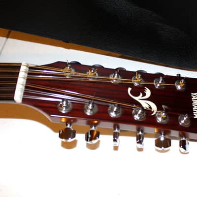 Yamaha FG-413S-12 Solid Spruce Top 12-String Acoustic Guitar Natural with TKL case image 16