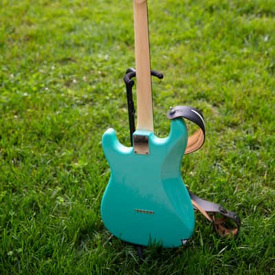 Rivers Cuomo Stratocaster Copy (Warmoth Partscaster) Seafoam Green Weezer Cuomocaster image 4