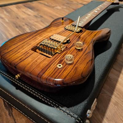 2018 JamAxe USA Custom Tele Floyd HH Electric Guitar 2018 Natural Figured W/OHSC Super Clean image 6