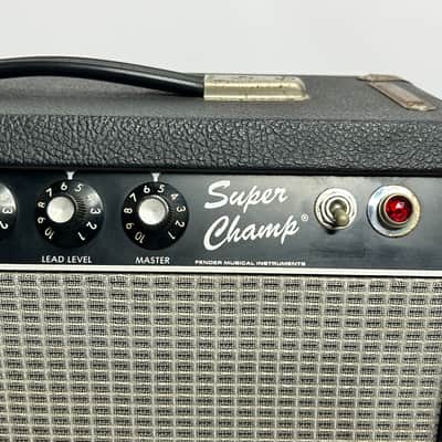 1982 Fender Super Champ 18-Watt 1x10" Guitar Combo - first year! Old tubes -Ratt-iCal tone Fender Super Champ 18-Watt 1x10" Guitar Combo 1982 - 1986 - Black image 2